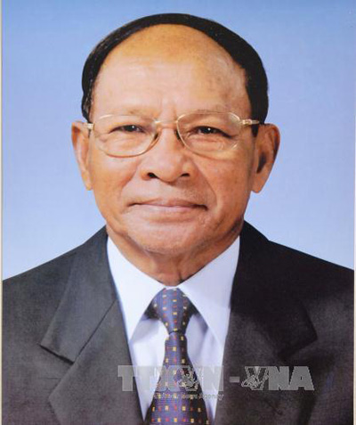 Chủ tịch Quốc hội Campuchia Heng Samrin.